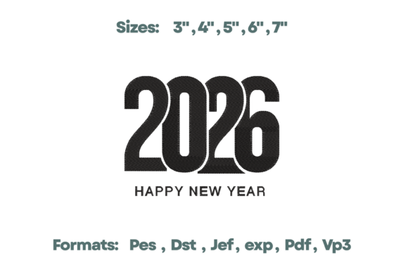 2026 Happy New Year Embroidery Art Review