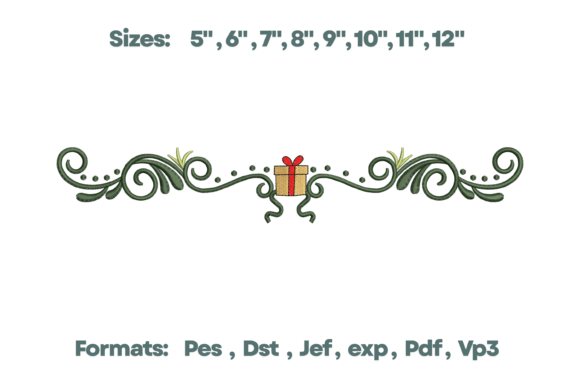 Christmas Gift Scroll Border Embroidery Review