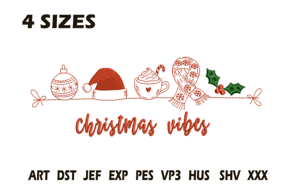 Christmas Vibes Redwork Embroidery Review