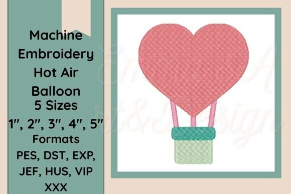 Heart Hot Air Balloon Machine Embroidery Review