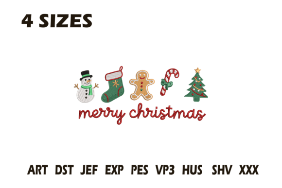 Merry Christmas Icons Embroidery Review