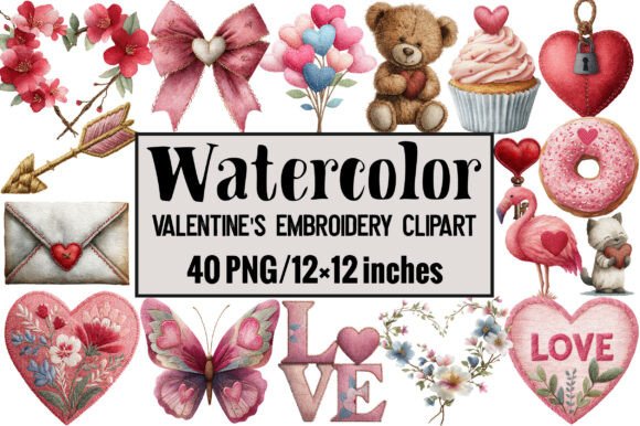 Valentine s Embroidery Clipart Review
